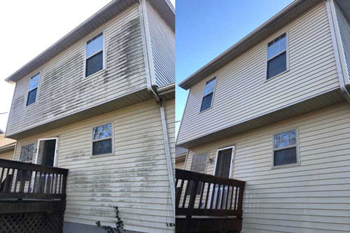 House washing before and after