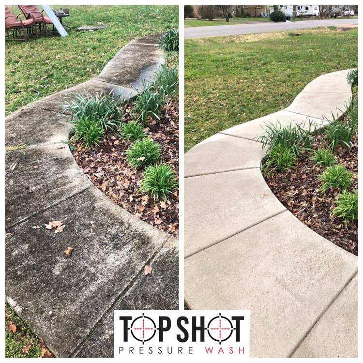 sidewalk before and after